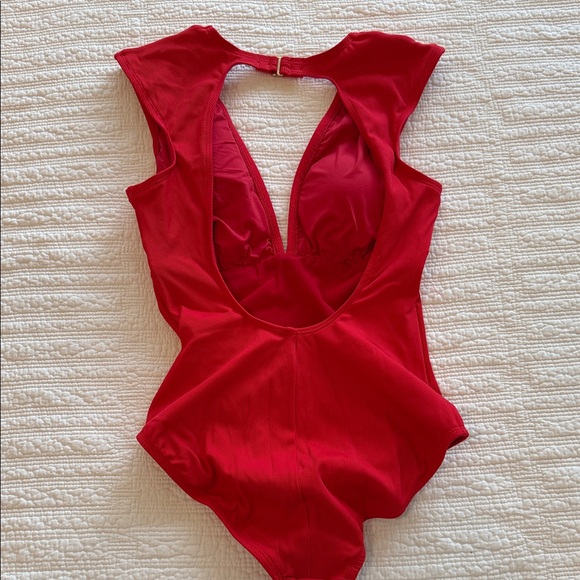 Jantzen Red Women's One Piece Swimsuit - Picture 3 of 5